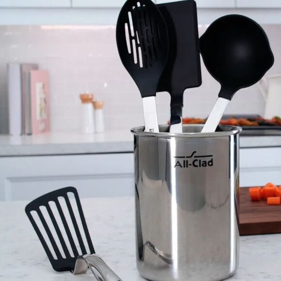 All-Clad Stainless Steel w/Nylon 5-PC Tool Set - Picture 2 of 16